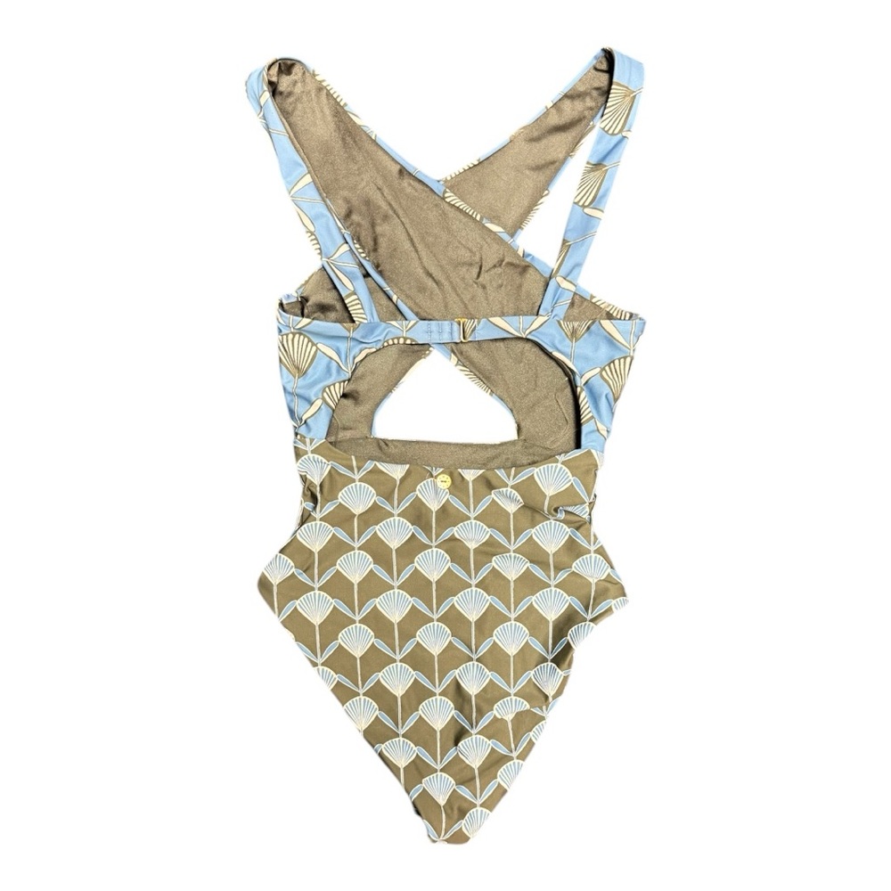 Blue and Green Women's Swimwear - Picture 6 of 9